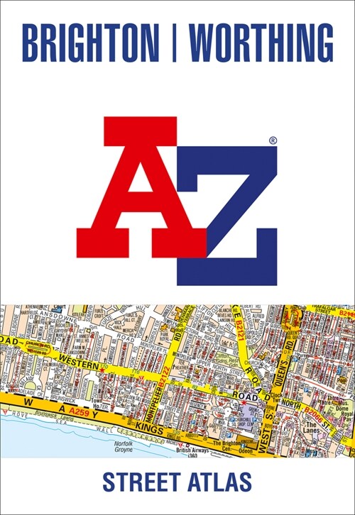 Brighton and Worthing A-Z Street Atlas (Paperback, New Seventh edition)