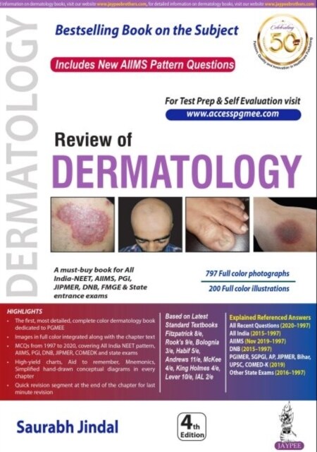 Review of Dermatology (Paperback, 4 Revised edition)