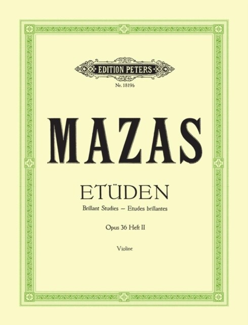 Studies Op. 36 for Violin, Vol. 2: Etudes brillantes (Sheet Music)