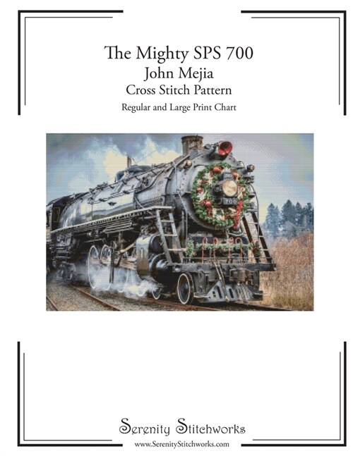 The Mighty SPS 700 Cross Stitch Pattern - John Mejia: Regular and Large Print Cross Stitch Pattern (Paperback)