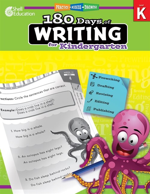 180 Days of Writing for Kindergarten (Spanish): Practice, Assess, Diagnose (Paperback)