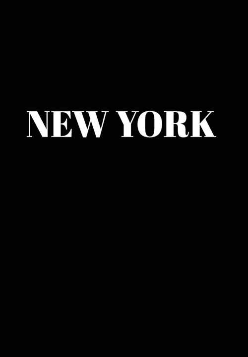 New York: Hardcover Black Decorative Book for Decorating Shelves, Coffee Tables, Home Decor, Stylish World Fashion Cities Design (Hardcover)