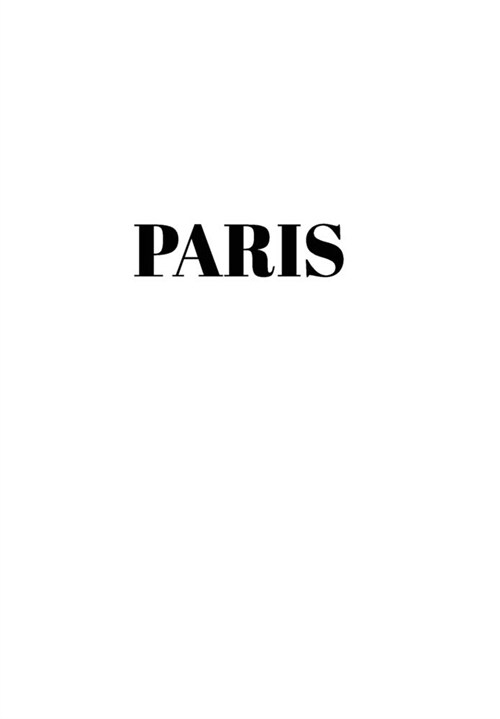 Paris: Hardcover White Decorative Book for Decorating Shelves, Coffee Tables, Home Decor, Stylish World Fashion Cities Design (Hardcover)