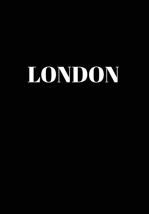 London: Hardcover Black Decorative Book for Decorating Shelves, Coffee Tables, Home Decor, Stylish World Fashion Cities Design (Hardcover)