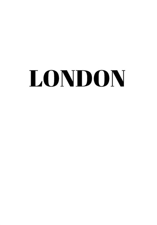 London: Hardcover White Decorative Book for Decorating Shelves, Coffee Tables, Home Decor, Stylish World Fashion Cities Design (Hardcover)
