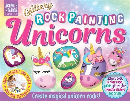 Glittery Rock Painting Unicorns (Boxed pack)