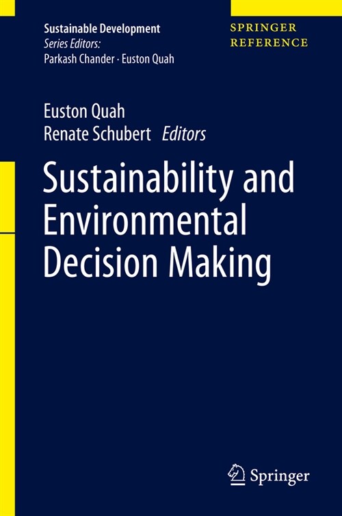 Sustainability and Environmental Decision Making (Hardcover)