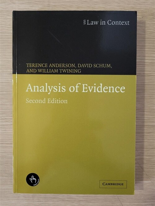 [중고] Analysis of Evidence (Paperback, 2 Revised edition)