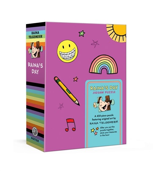 Rainas Day Jigsaw Puzzle: A 450-Piece Puzzle Featuring Original Art by Raina Telgemeier: Jigsaw Puzzles for Kids (Board Games)