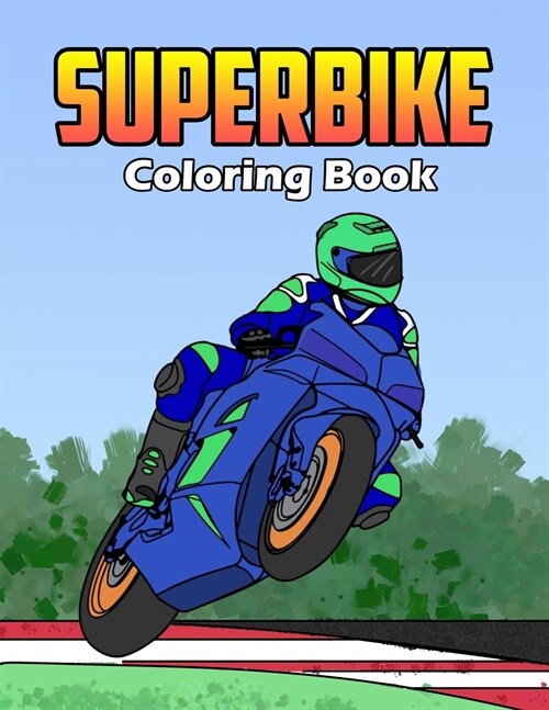 Superbike Coloring Book (Paperback)