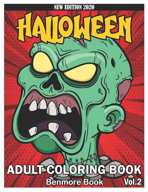 Halloween Adult Coloring Book: An Adult Coloring Book with Beautiful Flowers, Adorable Animals, Spooky Characters, and Relaxing Fall Designs Volume 2 (Paperback)