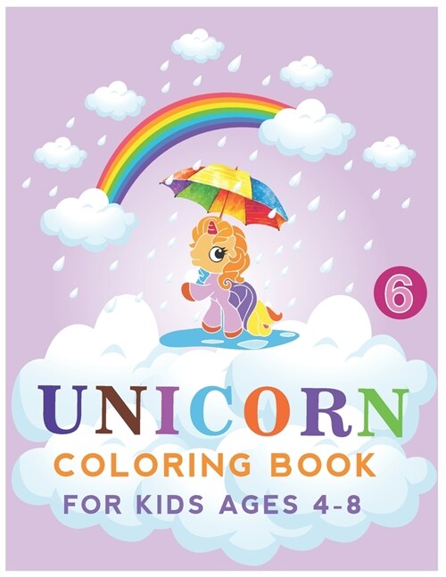 unicorn coloring book for kids ages 4-8: beautiful unicorn (Paperback)