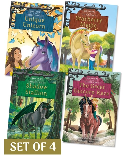 Unicorns of the Secret Stable Set 2 (Set of 4) (Library Binding)