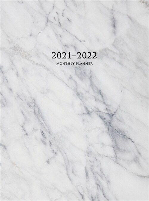 2021-2022 Monthly Planner: Large Two Year Planner with Marble Cover (Volume 2 Hardcover) (Hardcover)