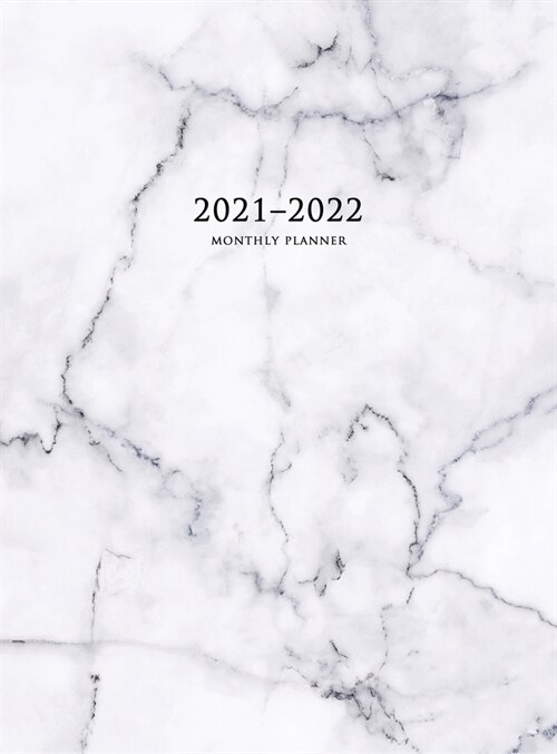 2021-2022 Monthly Planner: Large Two Year Planner with Marble Cover (Volume 5 Hardcover) (Hardcover)