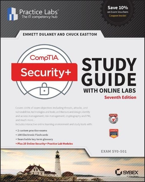 Comptia Security+ Study Guide with Online Labs: Exam Sy0-501 (Paperback, 7)