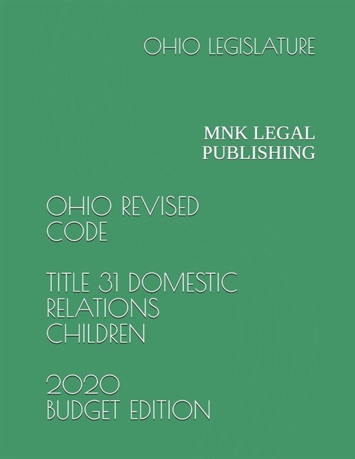 알라딘 Ohio Revised Code Title 31 Domestic Relations Children 2020 Budget