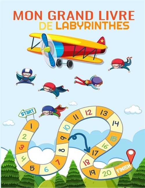 Mon Grand Livre de Labyrinthes: labyrinthes vari? ?d?ouvrir, Cahier dactivit? pour enfants (Paperback)