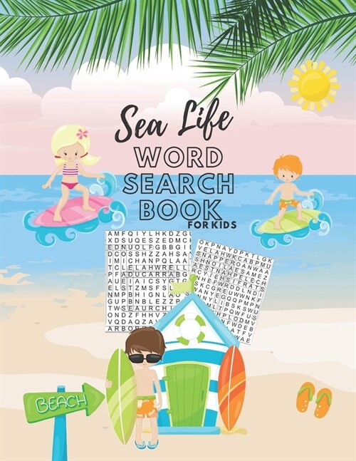 Sea Life Word Search Book For Kids (Paperback)