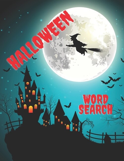 Halloween Word Search: Large Print Word Search Book For Adults Teen Boys Girls (Paperback)