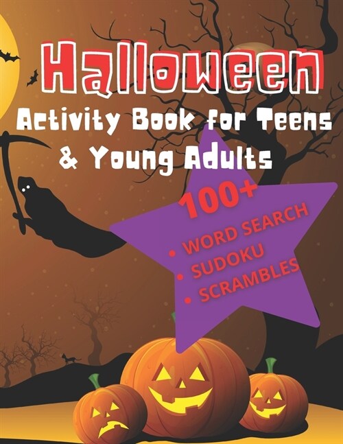 Halloween Activity Book For Teens & Young Adults: A Fall Festival Puzzle Book (Paperback)