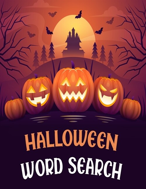 Halloween Word Search: Large Print Word Search Book With Included Answer Keys (Paperback)