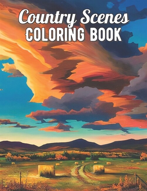 Country Scenes Coloring Book (Paperback)