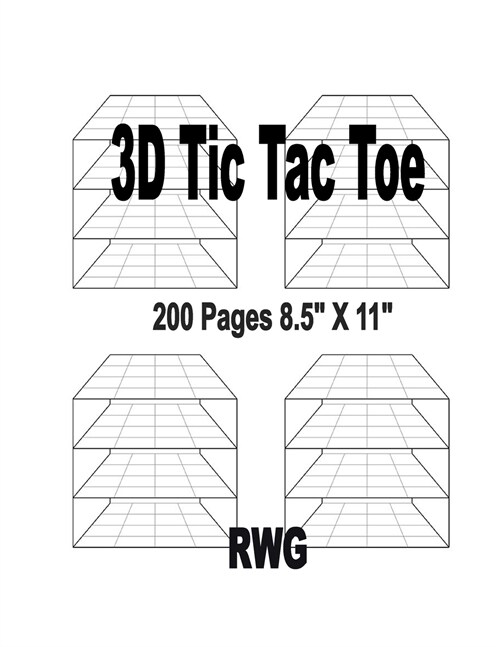 3D Tic Tac Toe: 50 Pages 8.5 X 11 (Paperback)