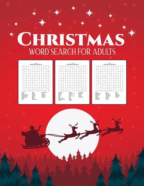 Christmas Word Search for Adults: Puzzle Book - Holiday Fun For Adults and Kids - Activities Crafts - Games (Paperback)