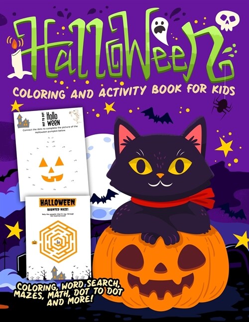 Halloween Coloring and Activity Book (Paperback)