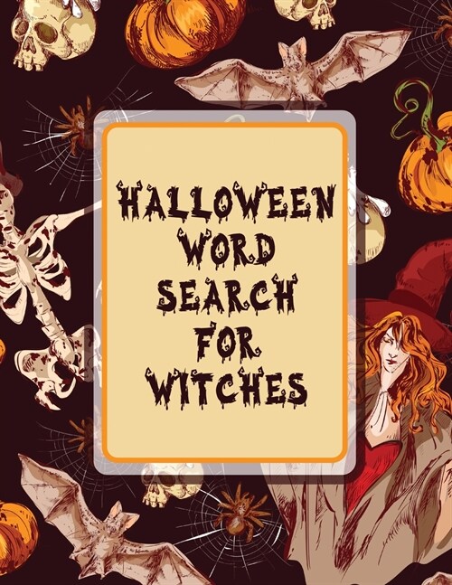 Halloween Word Search For Witches: Puzzle Activity Book For Adults Holiday Gifts With Key Solution Pages (Paperback)