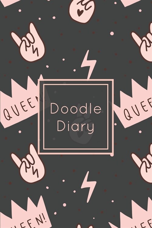 Doodle Diary: Writing Prompts & Blank Lined Drawing Pages, Girls Gift, Notebook, Journal, Book (Paperback)