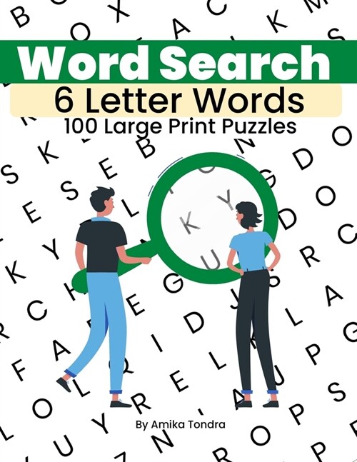 Word Search - 6 Letter Words - 100 Large Print Puzzles: Enhance Your Vocabulary for the Pencil n Paper Gamer: Book 1 (Paperback)