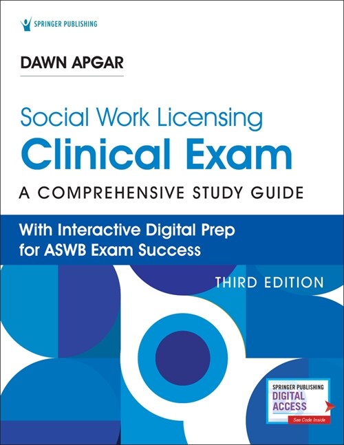 Social Work Licensing Clinical Exam Guide: Study Guide for Aswb Exam - Book + Online Lcsw Exam Prep from Dawn Apgar, with Study Plan, Practice Test, a (Paperback, 3)