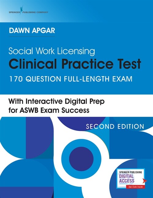 Social Work Licensing Clinical Practice Test: Aswb Full-Length Practice Test with Rationales from Dawn Apgar. Book + Online Lcsw Exam Prep with Custom (Paperback, 2)