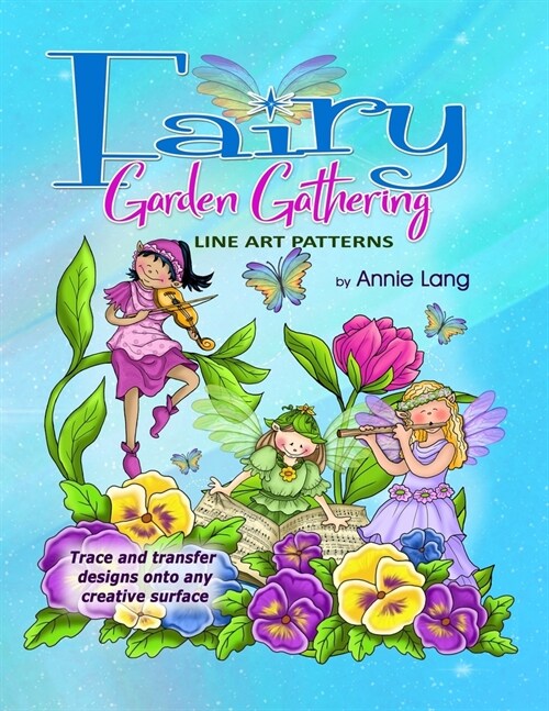 Fairy Garden Gathering: Line Art Patterns (Paperback)