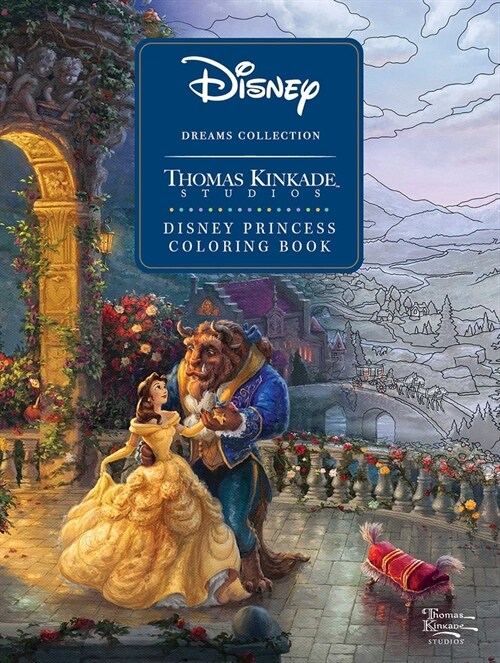 [중고] Disney Dreams Collection Thomas Kinkade Studios Disney Princess Coloring Book (Paperback)