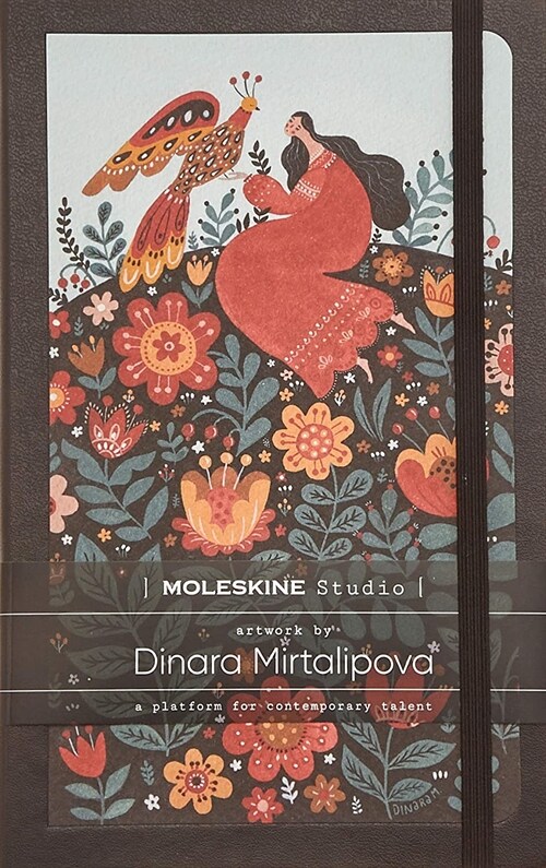Moleskine - Moleskine Studio Collection Notebook, Lined Paper Notebook, Artist Dinara Mirtalipova, Hard Cover, Large Size