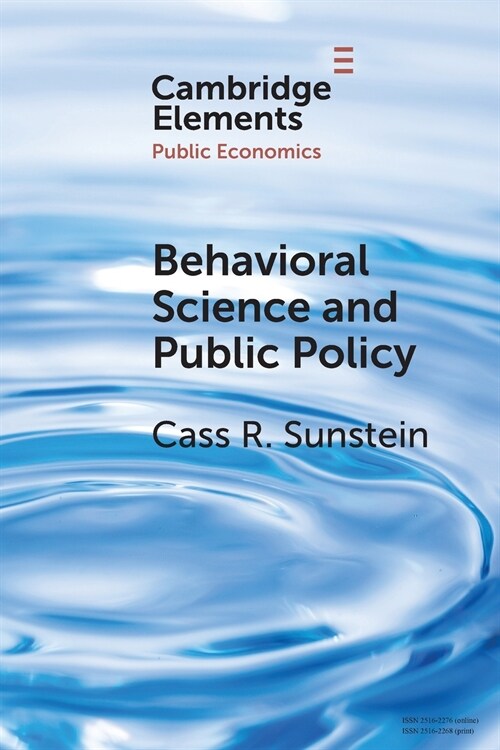 Behavioral Science and Public Policy (Paperback)