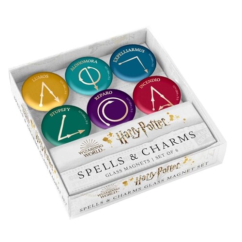 Harry Potter: Spells and Charms Glass Magnet Set (Other)