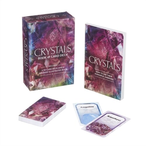Crystals Book & Card Deck : Includes a 52-Card Deck and a 160-Page Illustrated Book (Paperback)