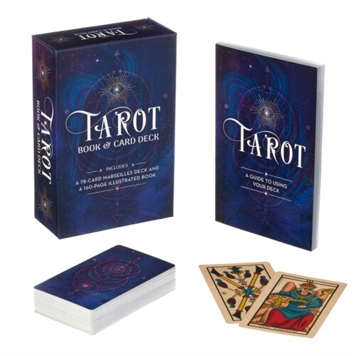Tarot Book & Card Deck : Includes a 78-Card Marseilles Deck and a 160-Page Illustrated Book (Paperback)