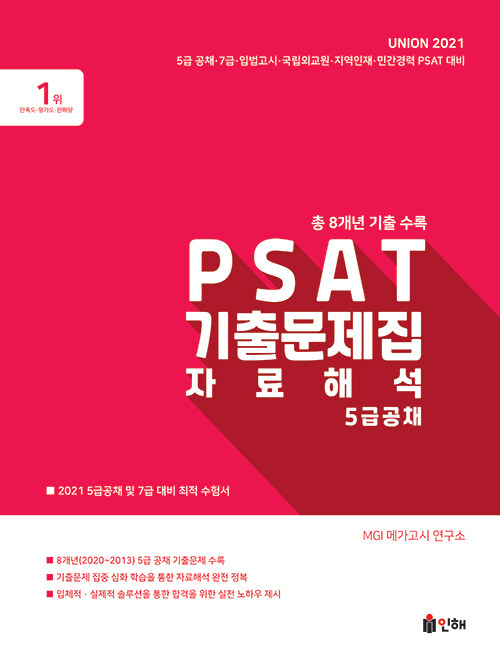 Union 2021 PSAT 5급공채 8개년 기출문제집 자료해석