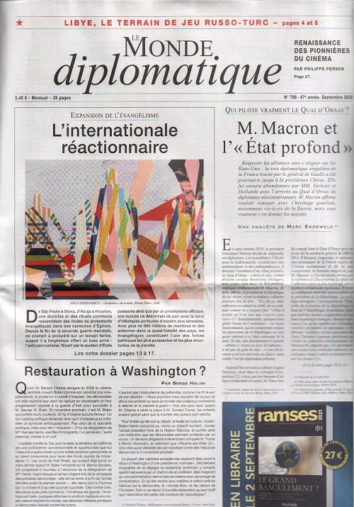Le Monde Diplomatique (월간 프랑스판): 2020년 09월호