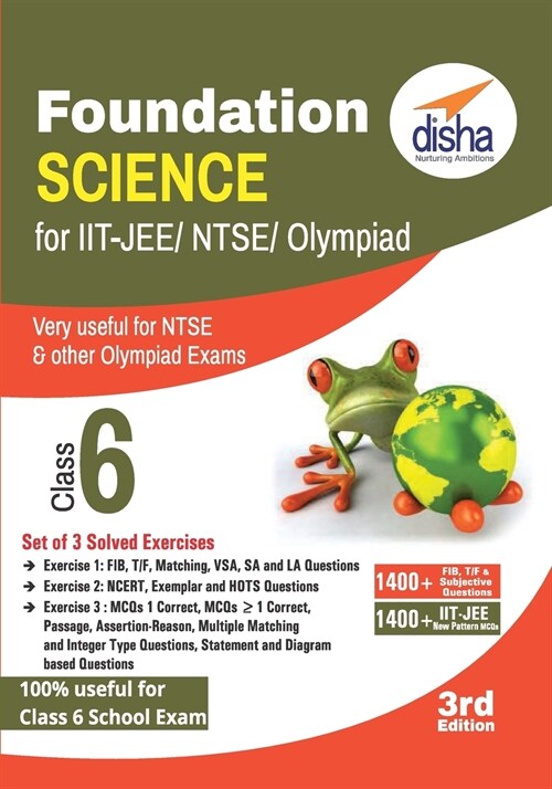 Foundation Science for IIT-JEE/ NEET/ NTSE/ Olympiad Class 6 - 3rd Edition (Paperback)