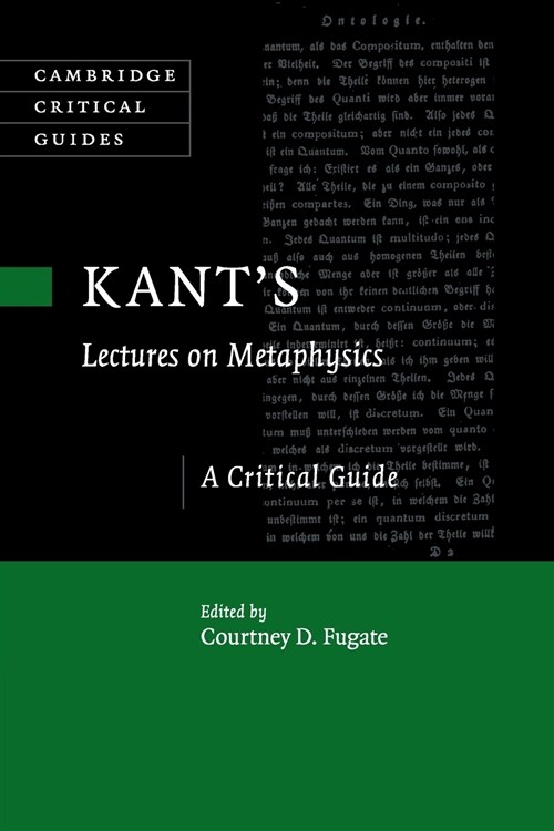 Kants Lectures on Metaphysics : A Critical Guide (Paperback)
