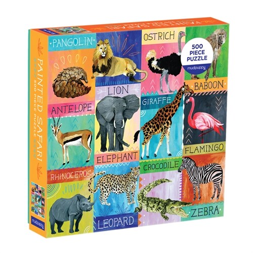 Painted Safari 500 Piece Family Puzzle (Other)