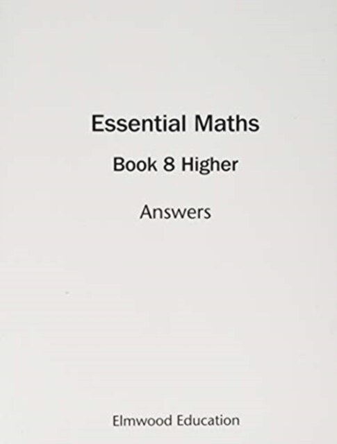 Essential Maths 8 Higher Answers (Paperback)