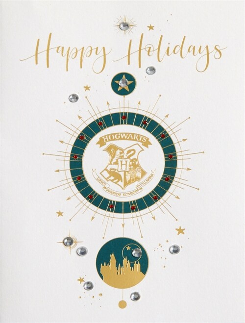 Harry Potter: Hogwarts Crest Holiday Embellished Card (Other)