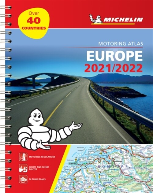 Europe 2021 - Tourist and Motoring Atlas (A4-Spiral) : Tourist & Motoring Atlas A4 spiral (Spiral Bound)